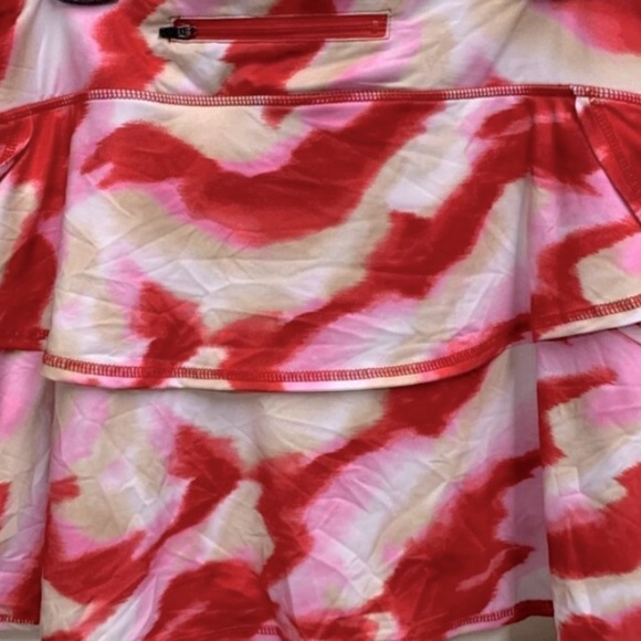 ID Ideology Women's Twist Flounce Athleisure Skort Red - Picture 10 of 15